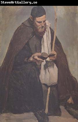 Jean Baptiste Camille  Corot Moine italien assis (mk11)